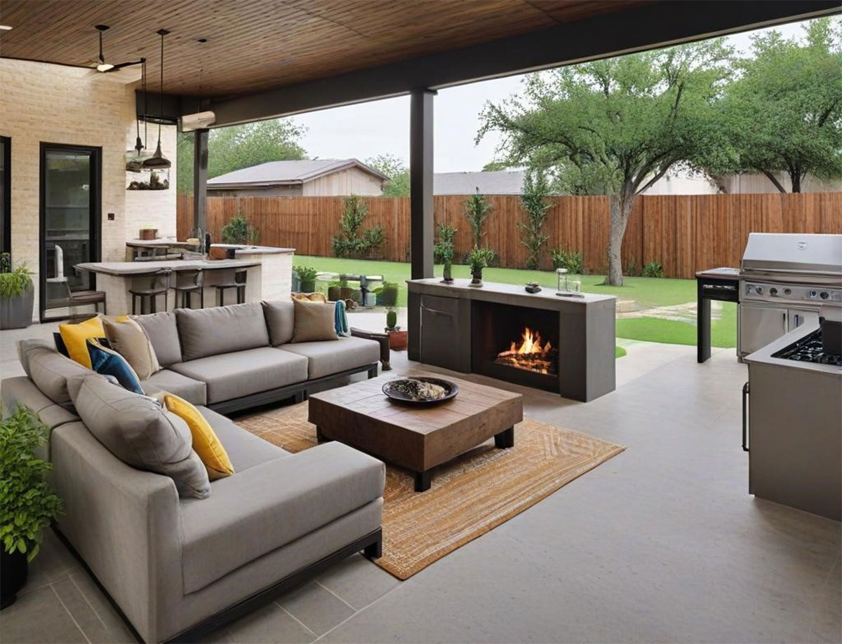 backyard porch